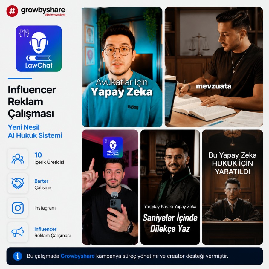 Lawchat influencer reklam kampanyası